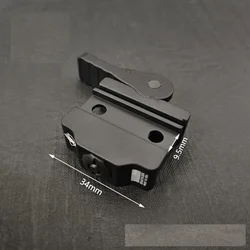 Soporte linterna táctica base extracción rápida CNC anodizado