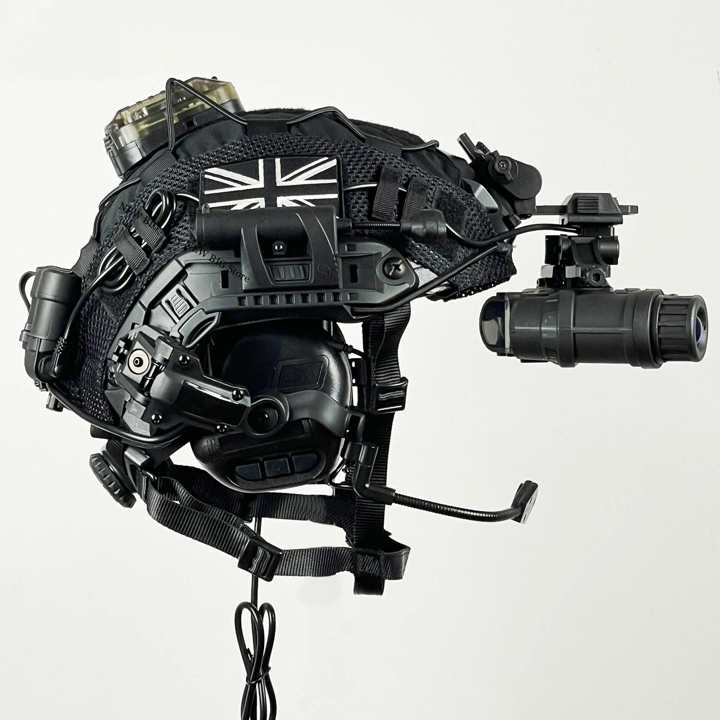 Casco táctico FAST Wargame Design con visor nocturno abatible - imagen 4