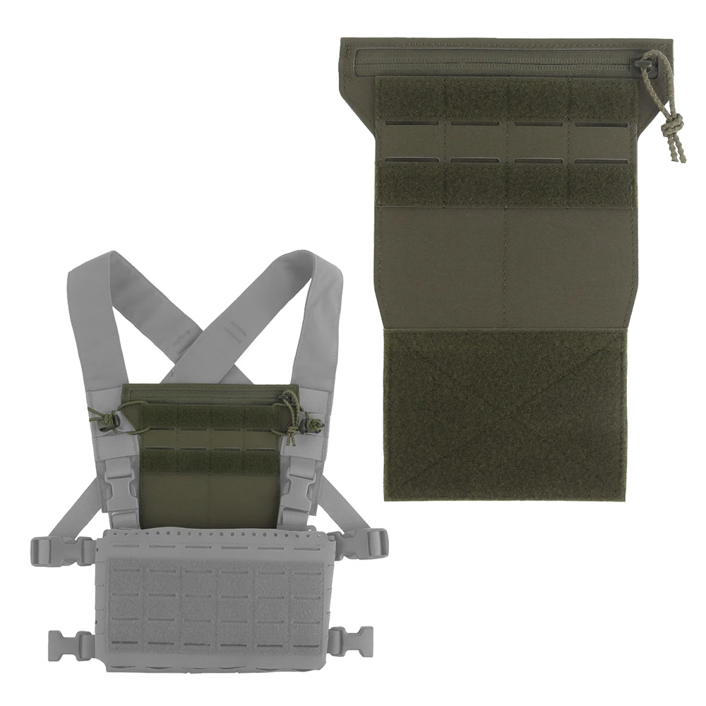 Panel táctico MOLLE con bolsillo de almacenamiento para chaleco airsoft