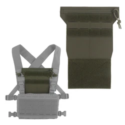 Panel táctico MOLLE con bolsillo de almacenamiento para chaleco airsoft