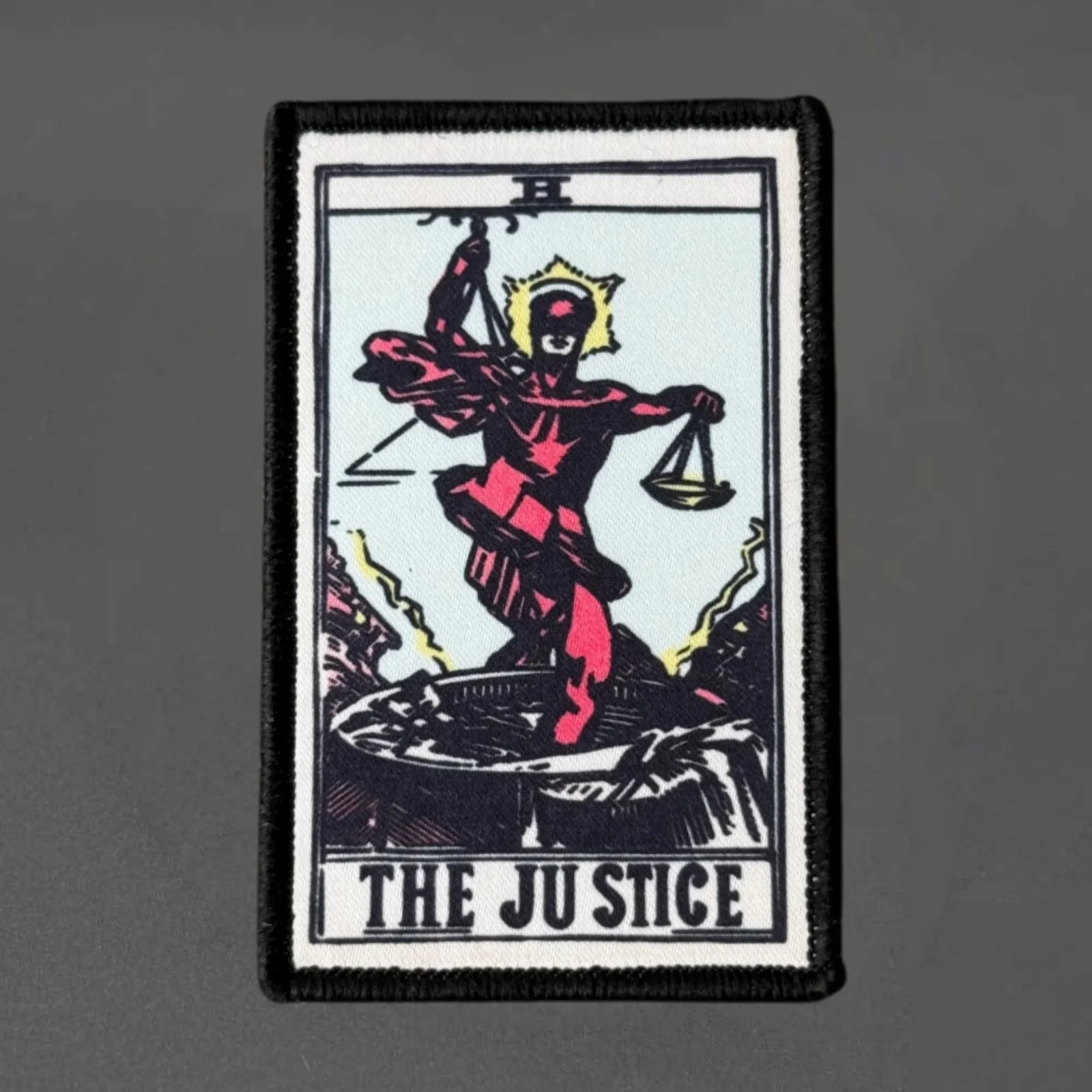 Parche de tarot La Justicia con velcro para chaleco táctico - imagen 2