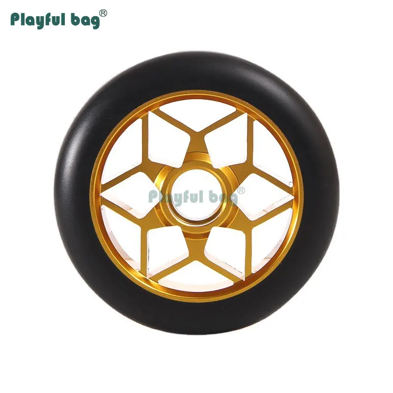 Rueda hexagonal patinete núcleo aluminio PU resistente desgaste colorida - imagen 3