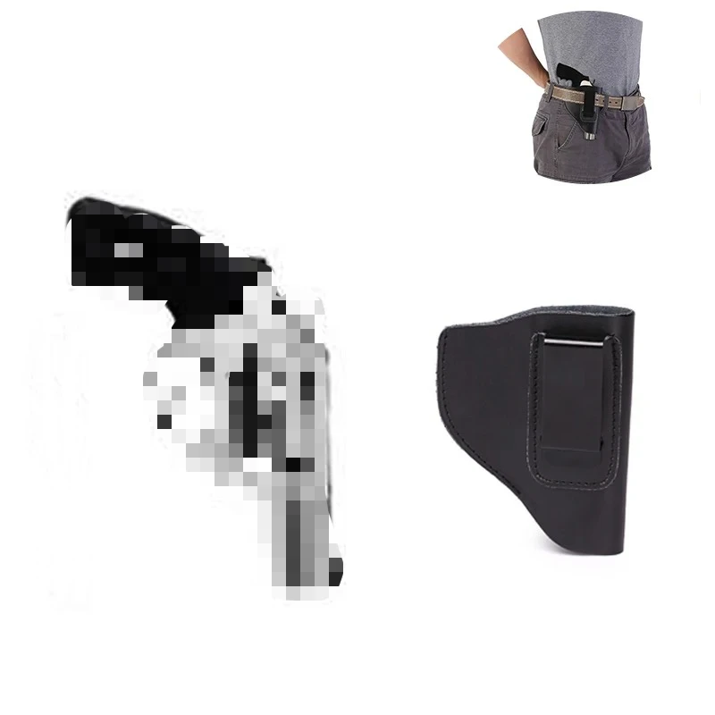 Funda IWB cuero diestra para revólver J Frame, LCR y S&W - imagen 4