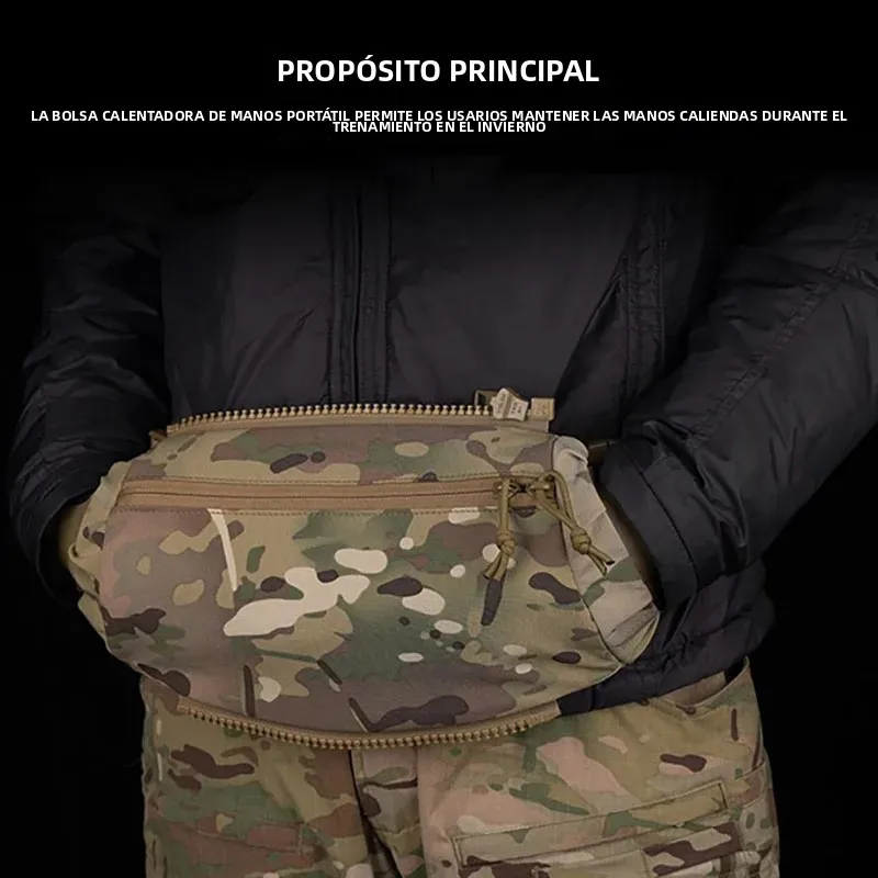 Bolsa táctica cintura portátil para calentadores de manos exterior - imagen 3