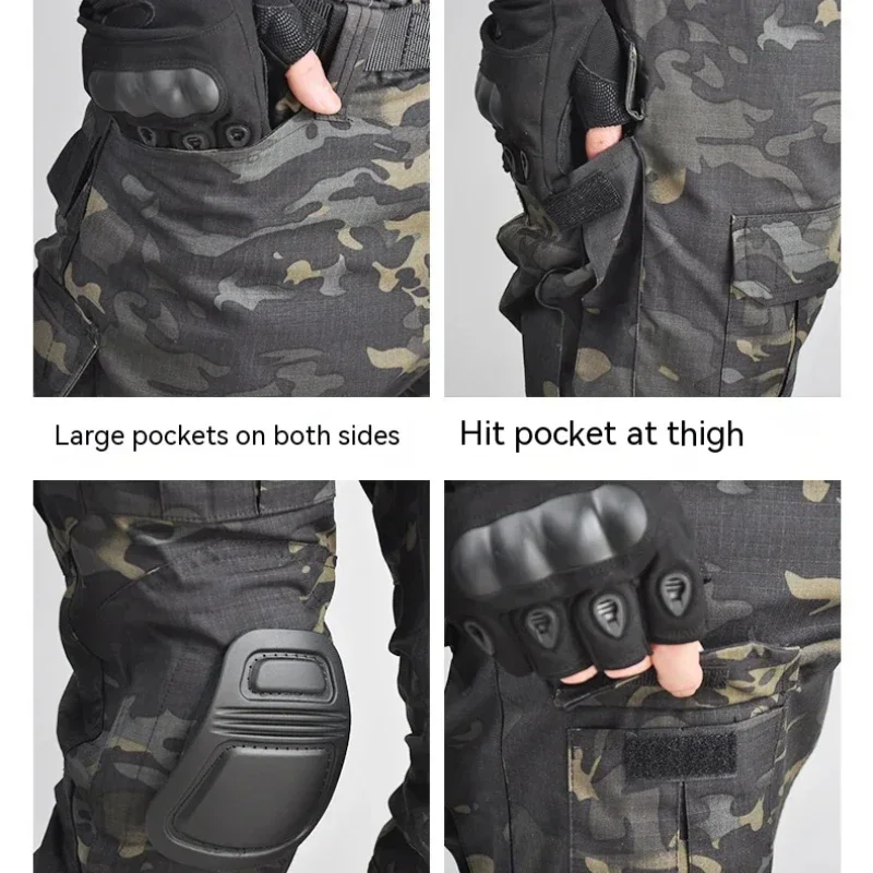 Uniforme táctico camuflado manga larga – Camisa y pantalón - imagen 3
