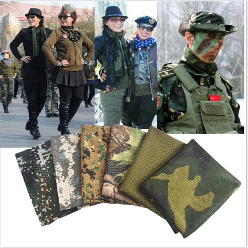 Pañuelo táctico de camuflaje en malla transpirable