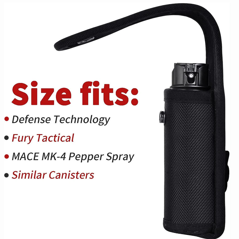Funda táctica para spray OC MK4 – MOLLE y cinturón - imagen 3