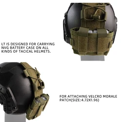 BOOIU Bolsa táctica para batería de casco nailon contrapeso