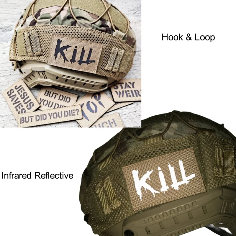 Parche moral táctico reflectante IR gancho bucle para mochila - imagen 4