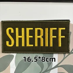Parche Sheriff bordado identificación militar táctica MOLLE
