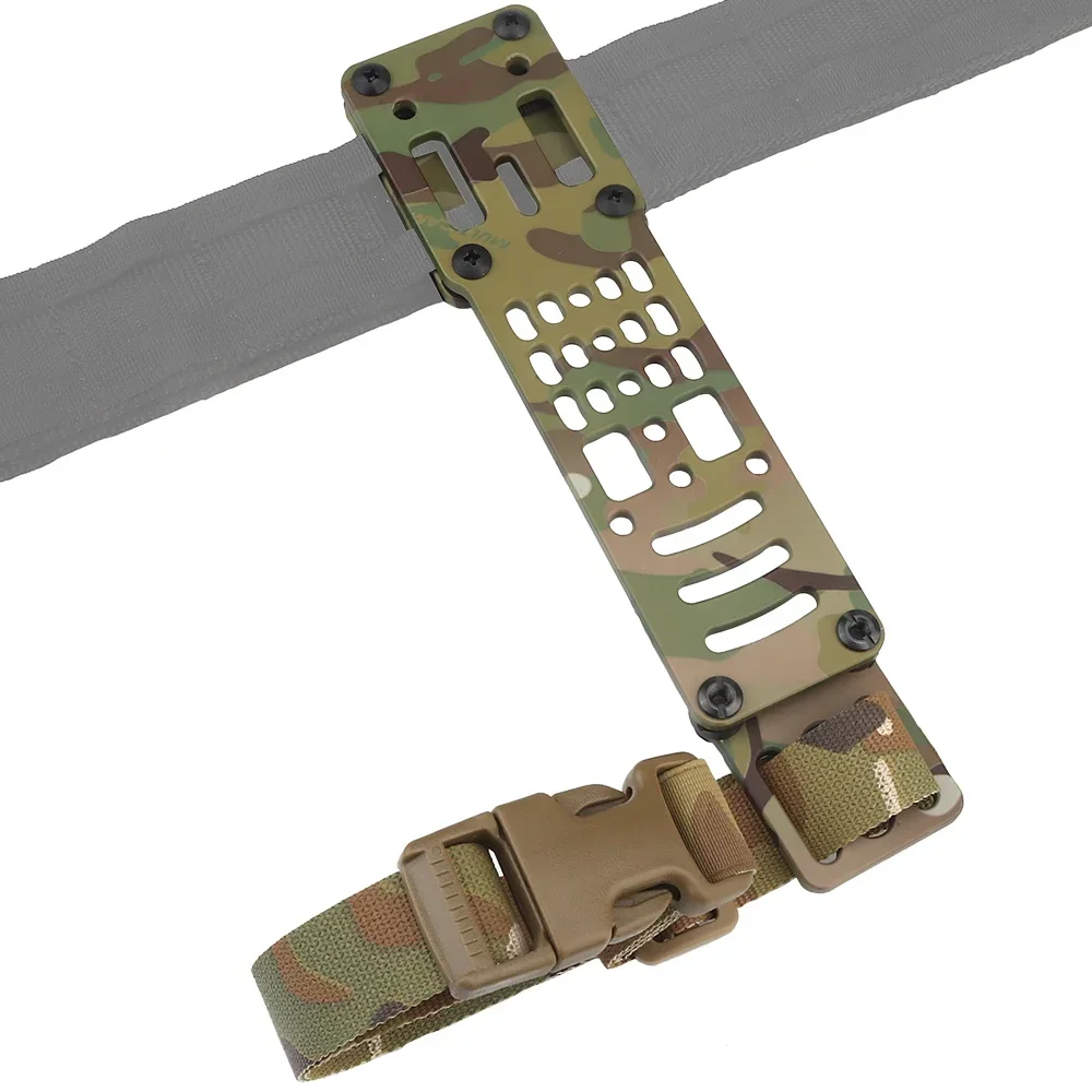 Adaptador de funda pistola táctica QLS metálico en banda pierna caída - imagen 4