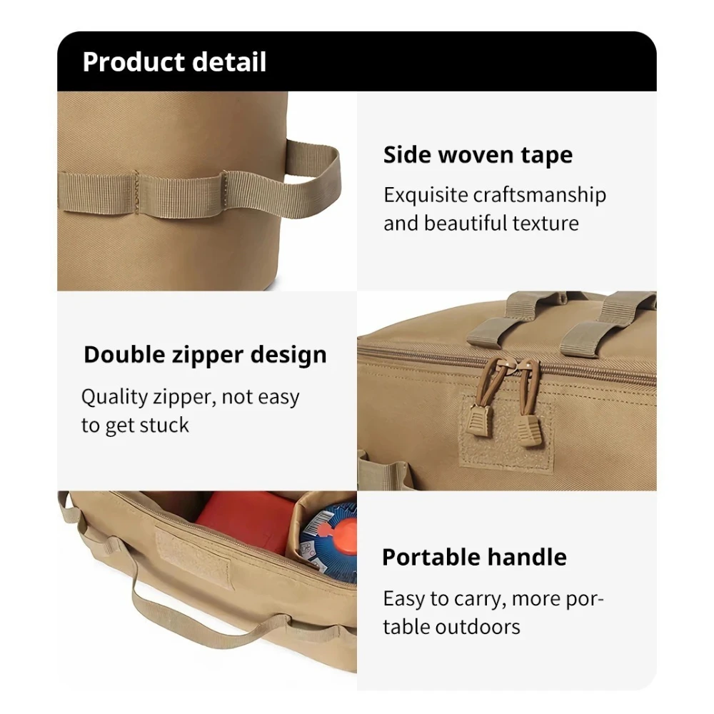 Bolsa táctica anticolisión multifuncional para picnic, hielo y estufa - imagen 4