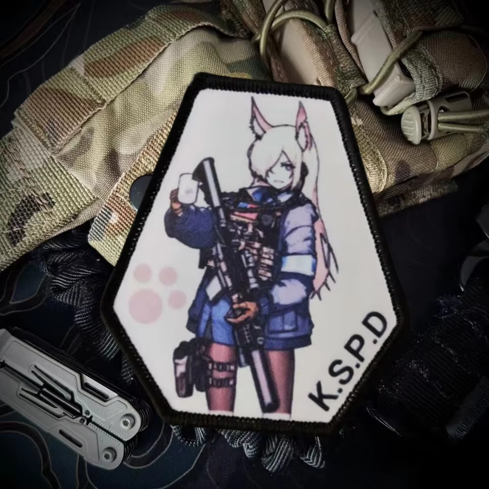Parche estampado con diseño anime