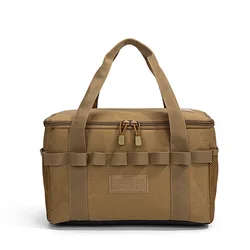 Bolsa táctica organizador multifuncional con compartimentos, negro