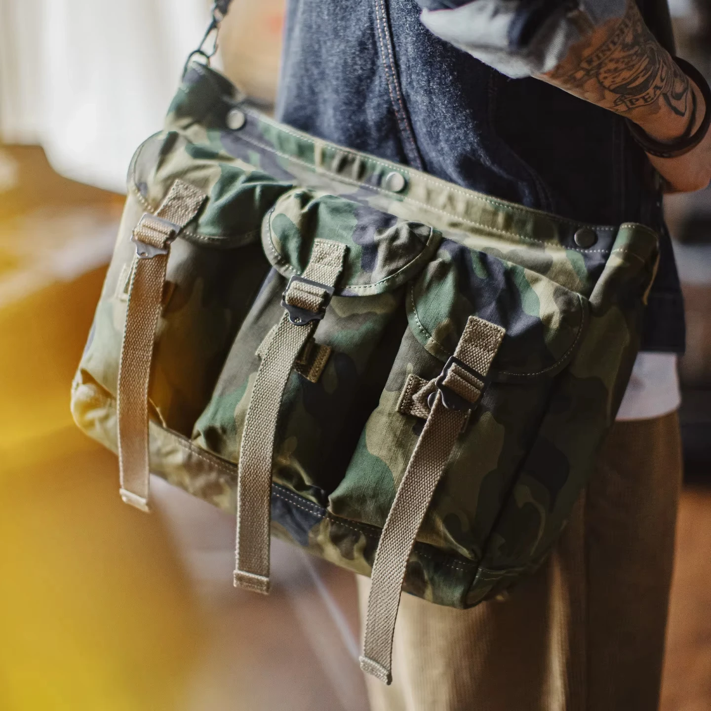 Bolsa táctica bandolera de gran capacidad para exterior y tiro - imagen 3