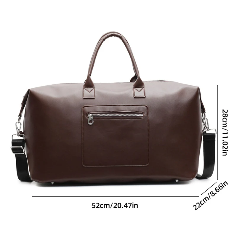 Vista frontal de la bolsa