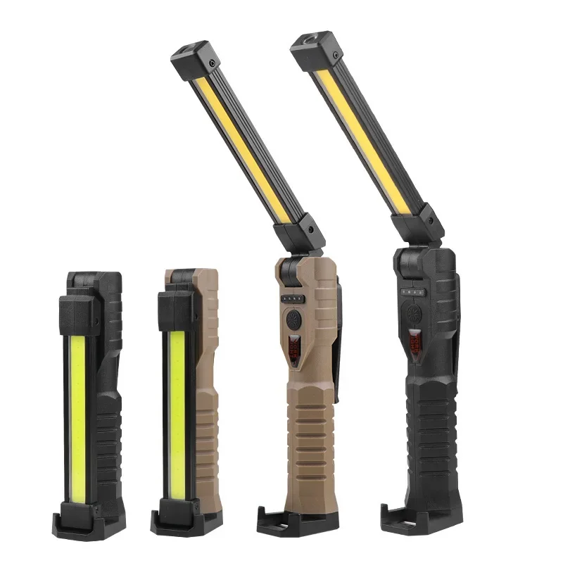 Lámpara de trabajo LED plegable táctica con imán y ángulo ajustable - imagen 4