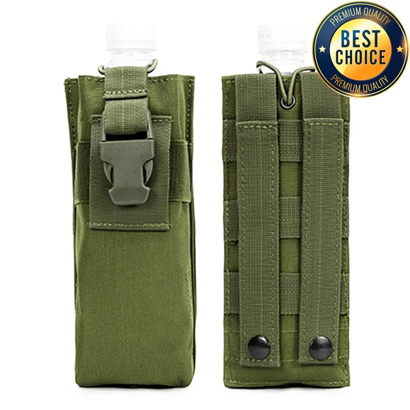 Bolsa táctica MOLLE con portabotellas para radio - Outdoor