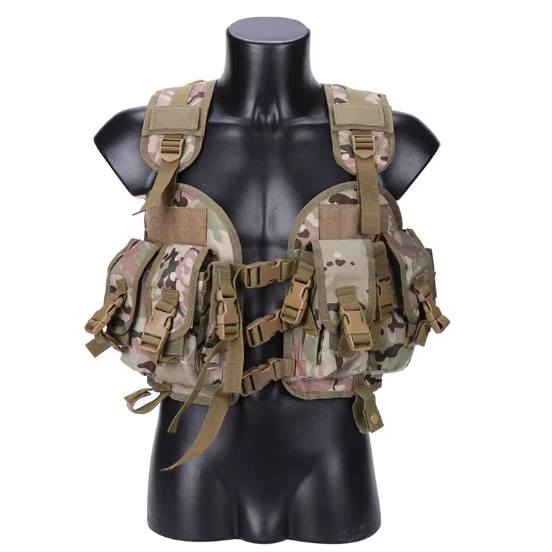 Chaleco táctico MOLLE con bolsa de agua – Airsoft y Paintball - imagen 3