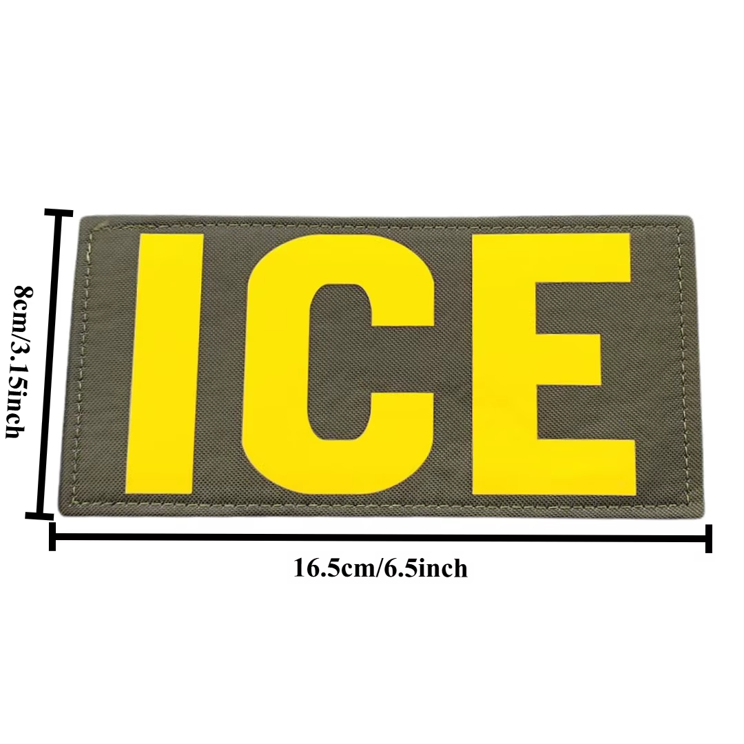 Parche táctico de hielo con velcro para mochila y ropa