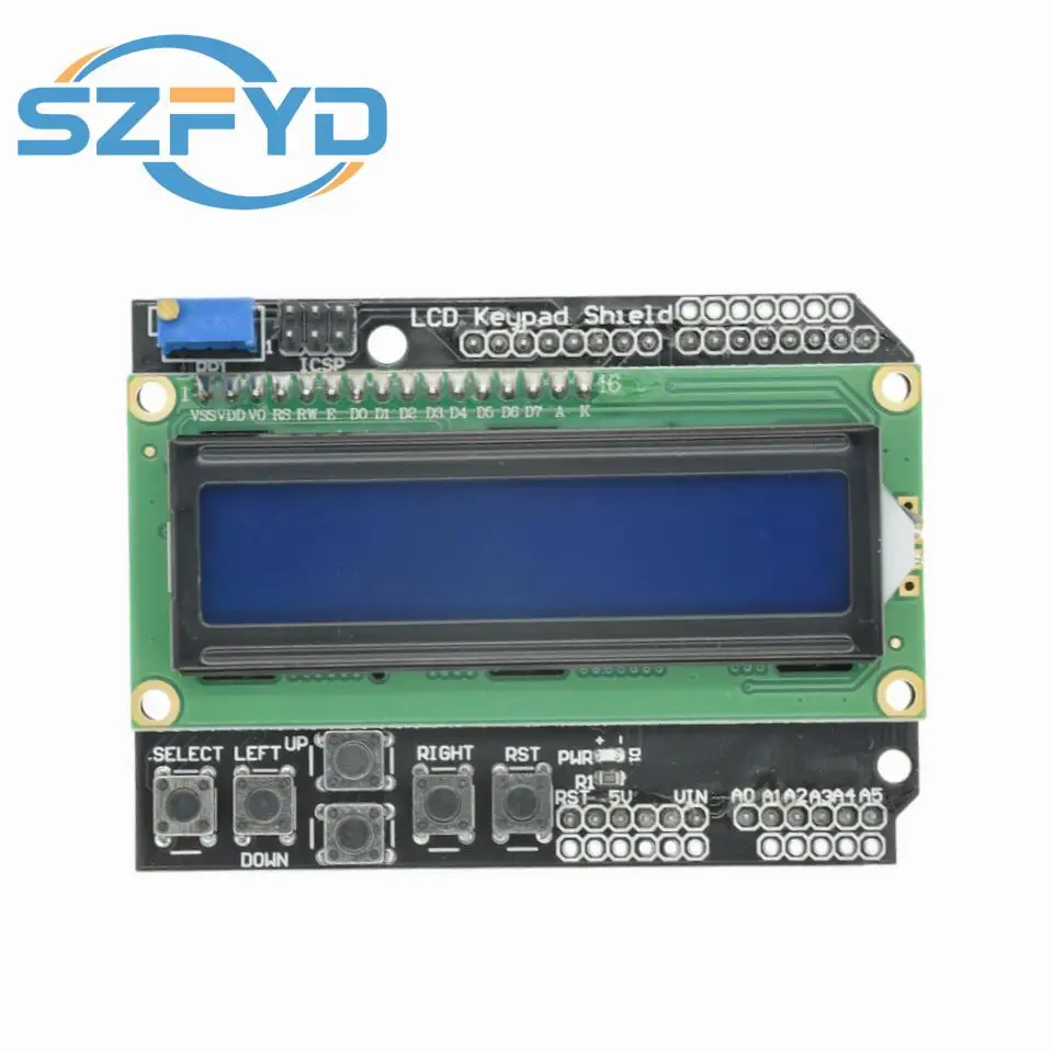 Pantalla LCD 1602 con teclado para Arduino y Raspberry Pi - imagen 4
