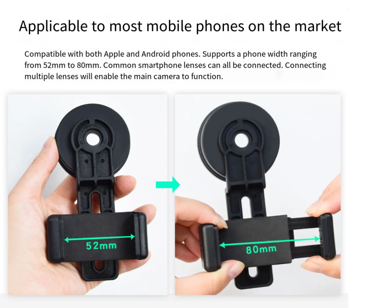 Adaptador montado para observación y captura