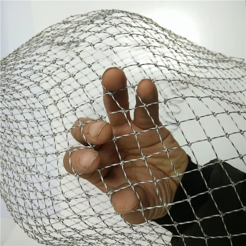 Red de pesca nailon malla romboidal plegable - imagen 4