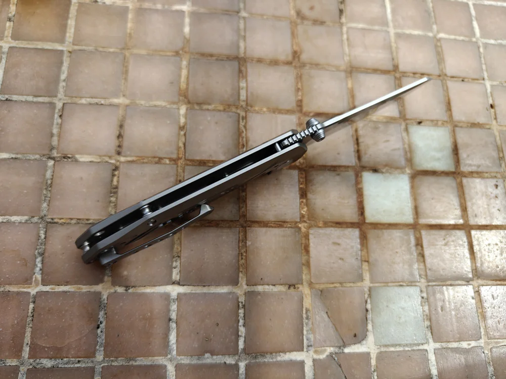 Cuchillo EDC HawkZone Reverse Tanto VG10 cerámico titanio camping - imagen 5