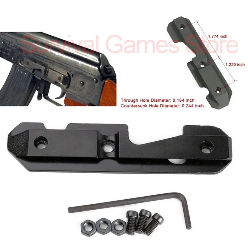 Montura táctica AK47/AK74 cola de golondrina riel lateral