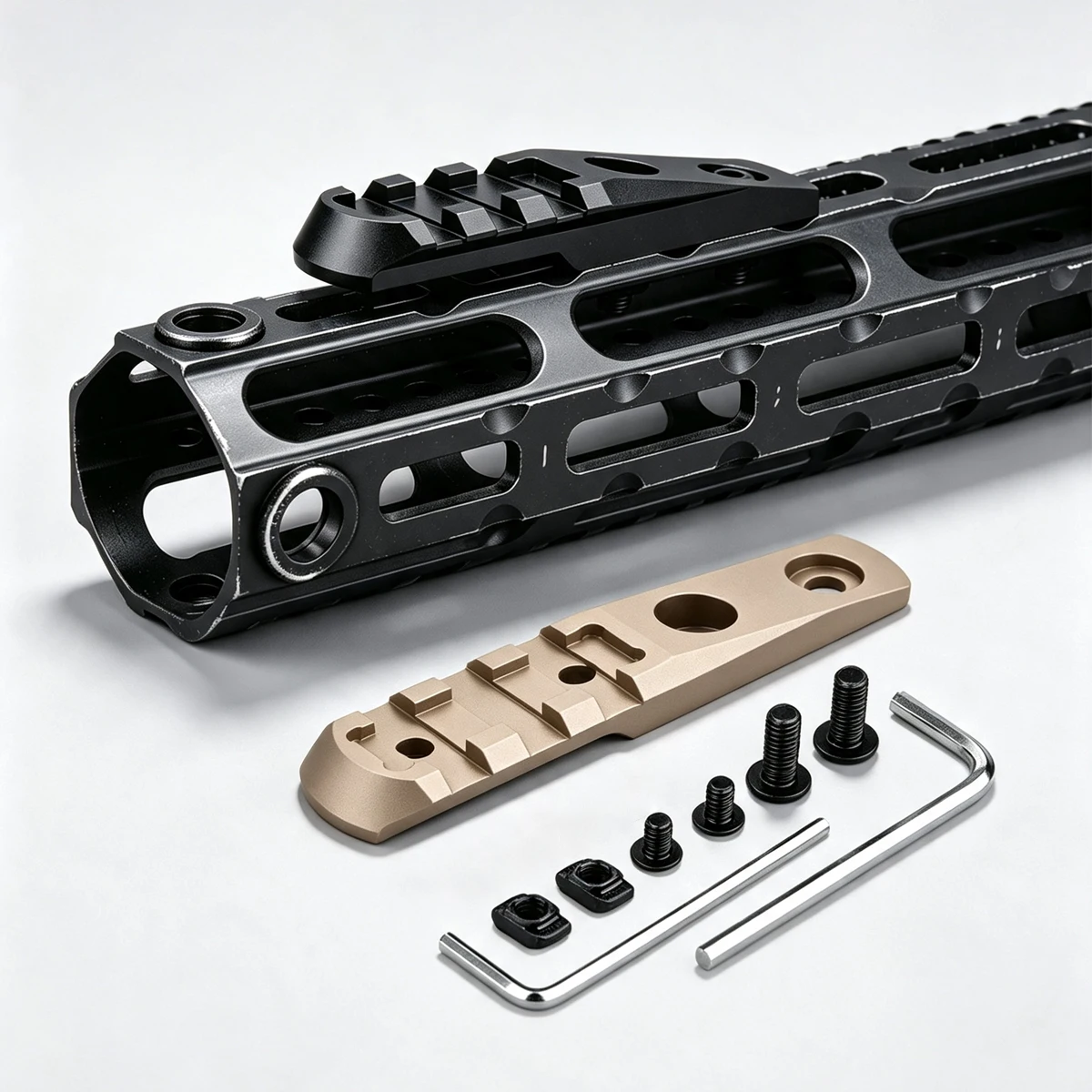Base Montaje Táctica SureFire M300 M600 – Soporte Riel KEYMOD M-LOK