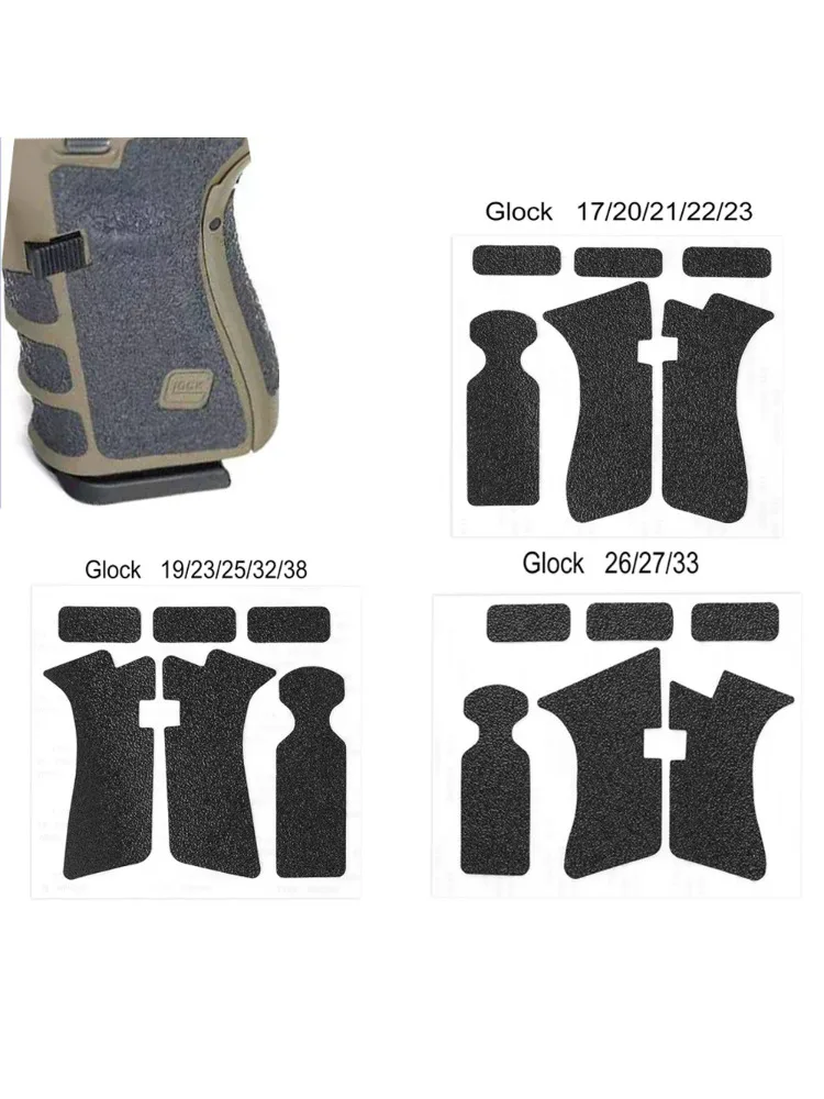 Cinta de goma antideslizante Magorui para empuñadura de Glock