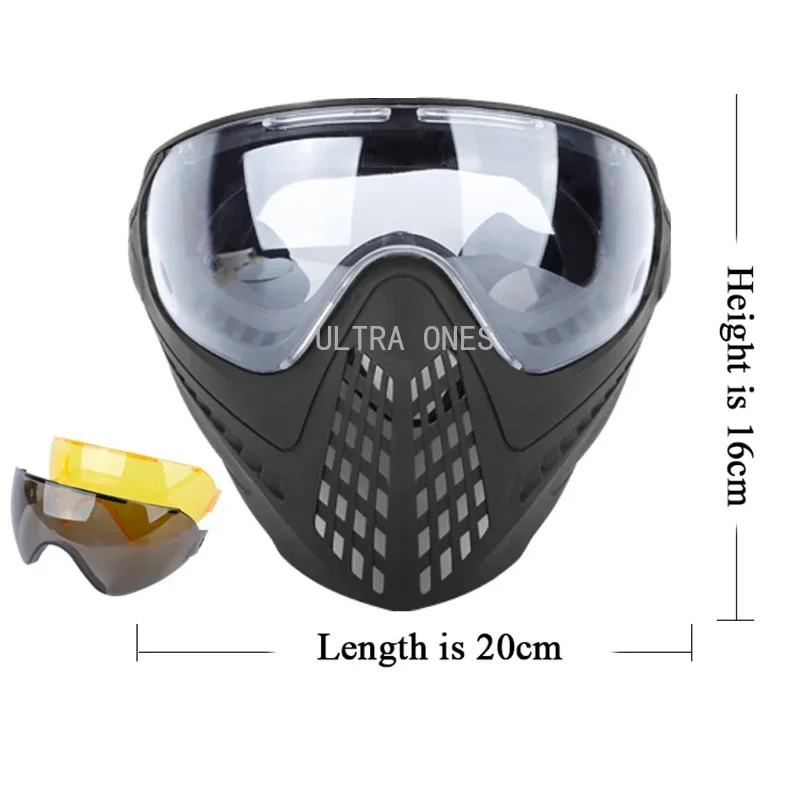 Máscara táctica de cara completa con protección para airsoft - imagen 2