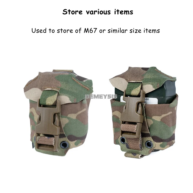 Bolsa táctica para granadas M67 Frag con cinturón MOLLE - imagen 2