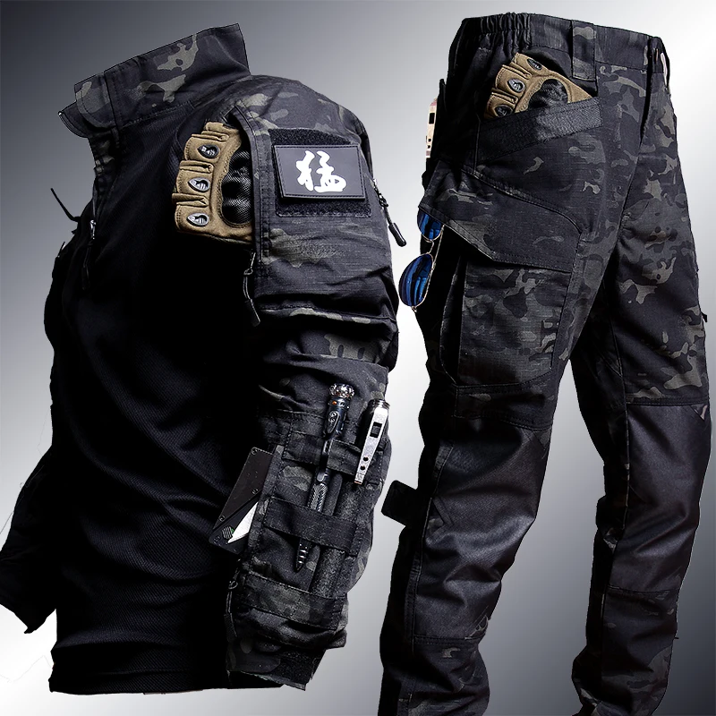 Uniforme táctico traje de rana ripstop hombre para caza y senderismo - imagen 5