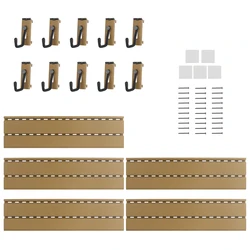 Soporte de pared táctico para rifle, ganchos y estantes para cascos