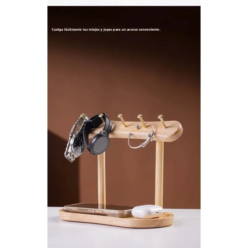 Zapatero de entrada con colgador madera maciza y bandeja antimoho - imagen 5