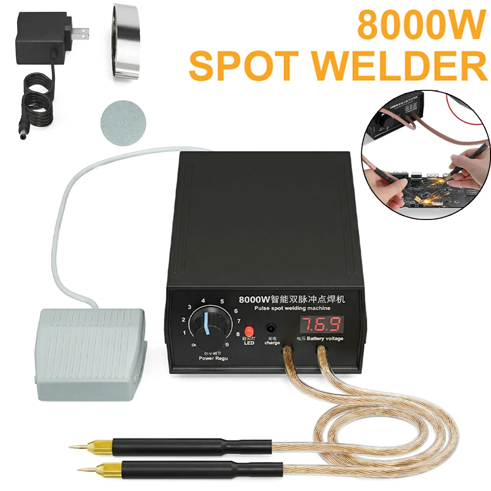Soldador por puntos 8000W para baterías 18650 con tira de níquel - imagen 2