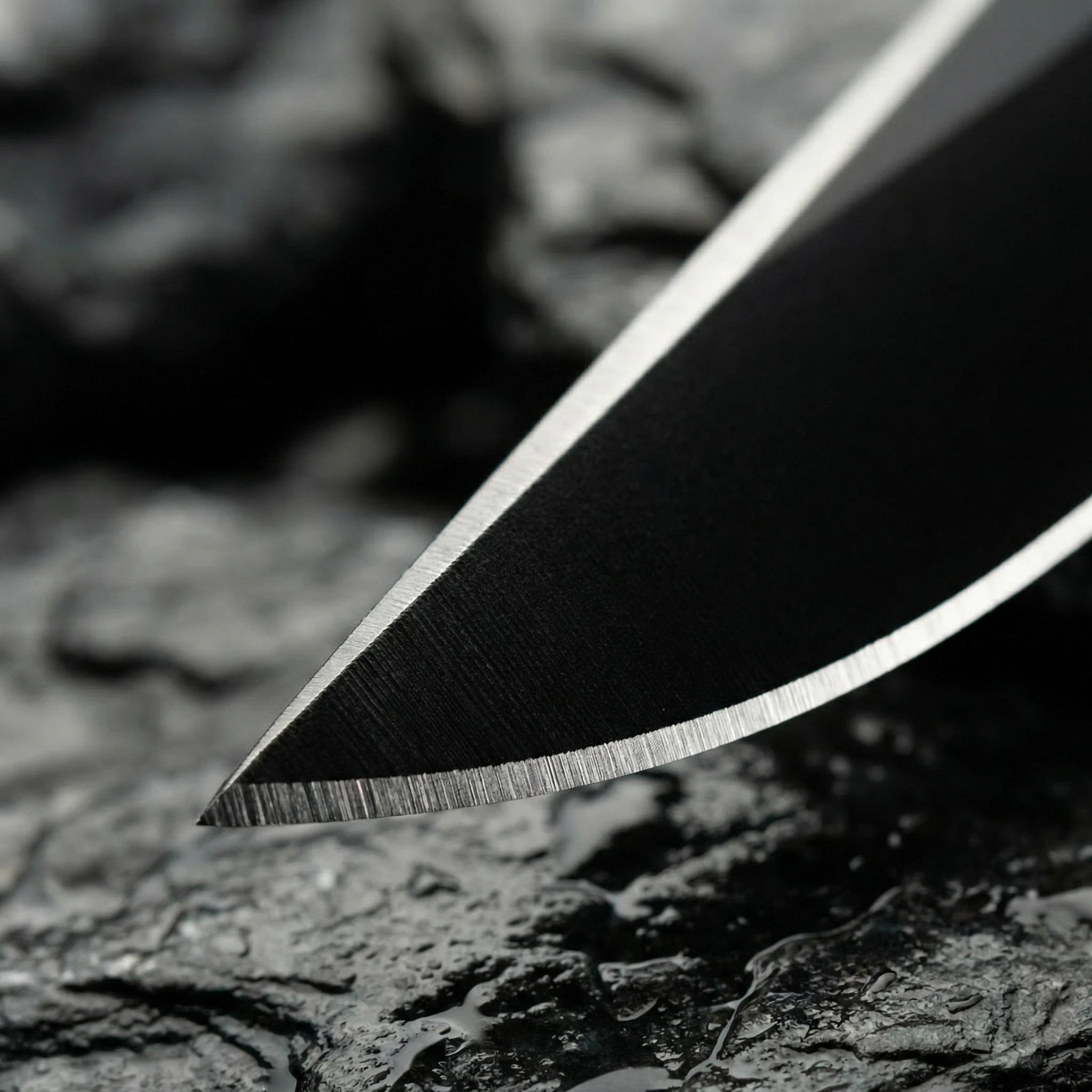 Cuchillo táctico fijo de acero inoxidable para supervivencia - imagen 2