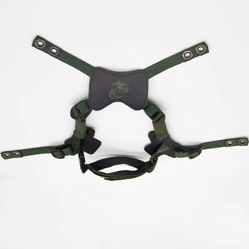 LWH M88 correa de sujeción casco táctico negro/oliva - imagen 2