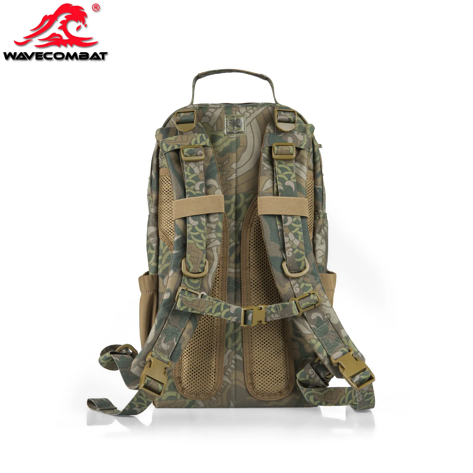 Mochila táctica camuflaje con estampado de dragones aire libre - imagen 3