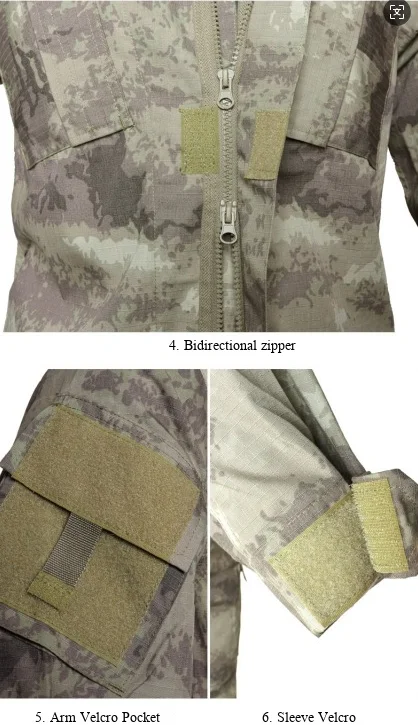 Conjunto de camuflaje en acción