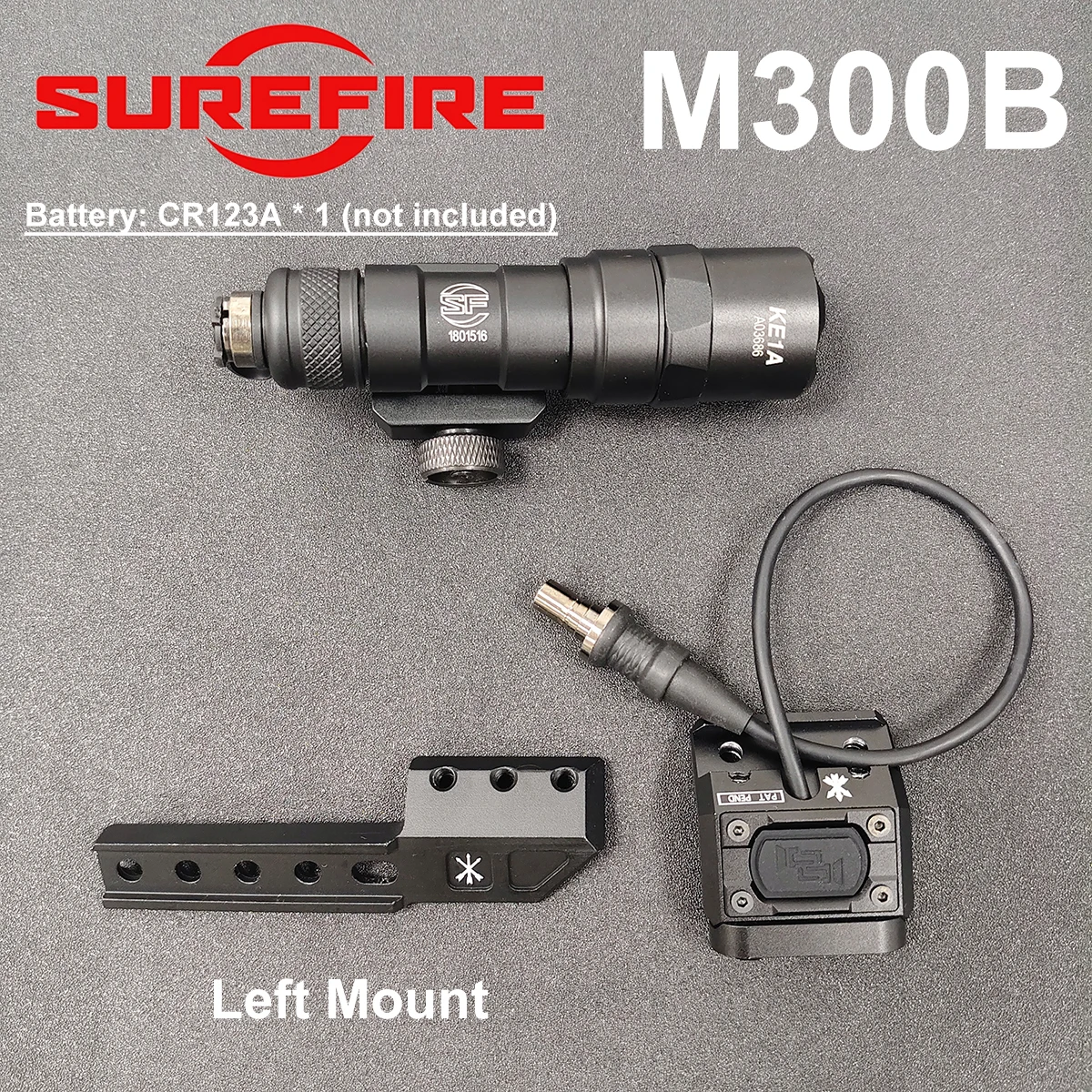 SureFire Linterna táctica M300B metálica interruptor presión Picatinny - imagen 2