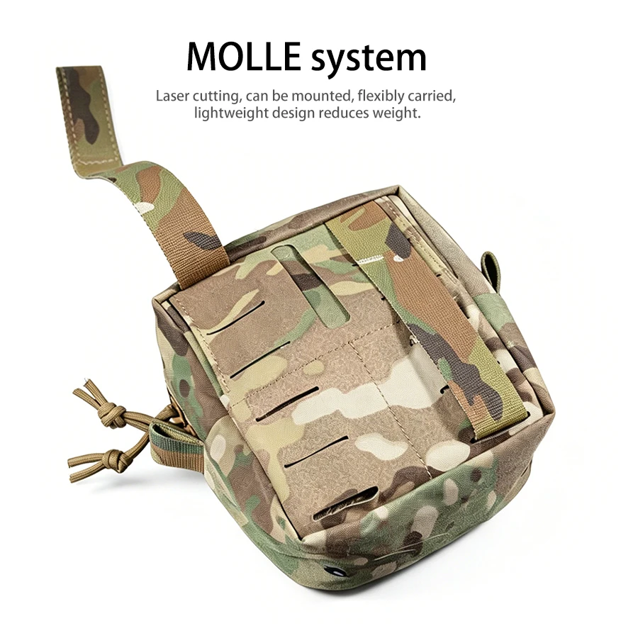 Bolsa táctica MOLLE multifuncional riñonera con organizador interno - imagen 3