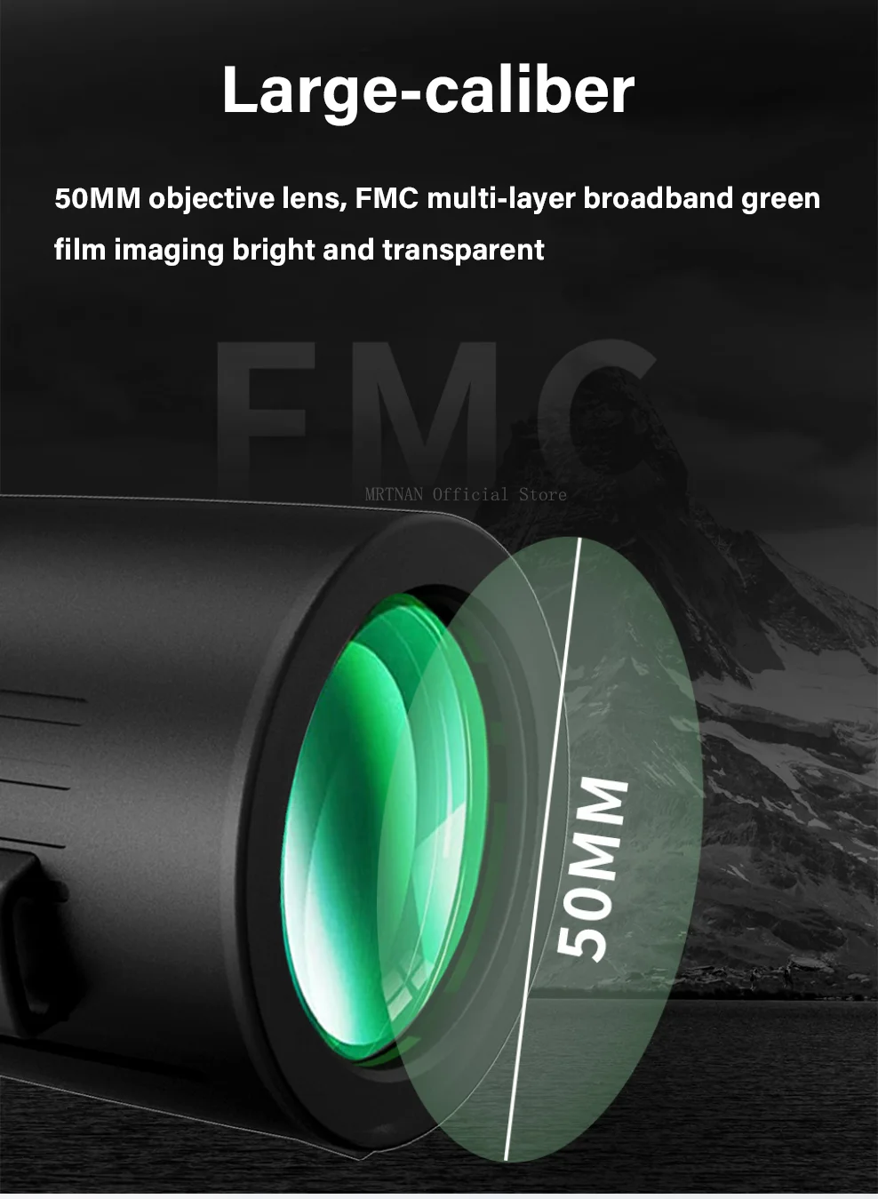 Monocular profesional para observación y camping