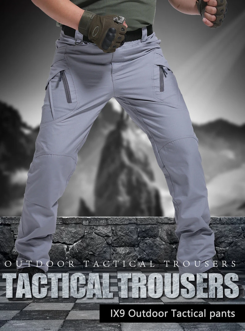 Pantalones tácticos detalle de bolsillos
