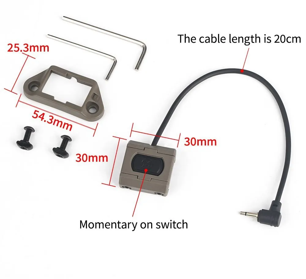 Detalle de los conectores y cable