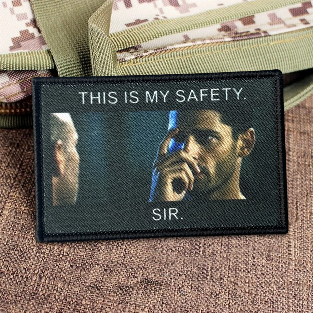 Parche táctico con velcro gancho y bucle símbolo de seguridad - imagen 3