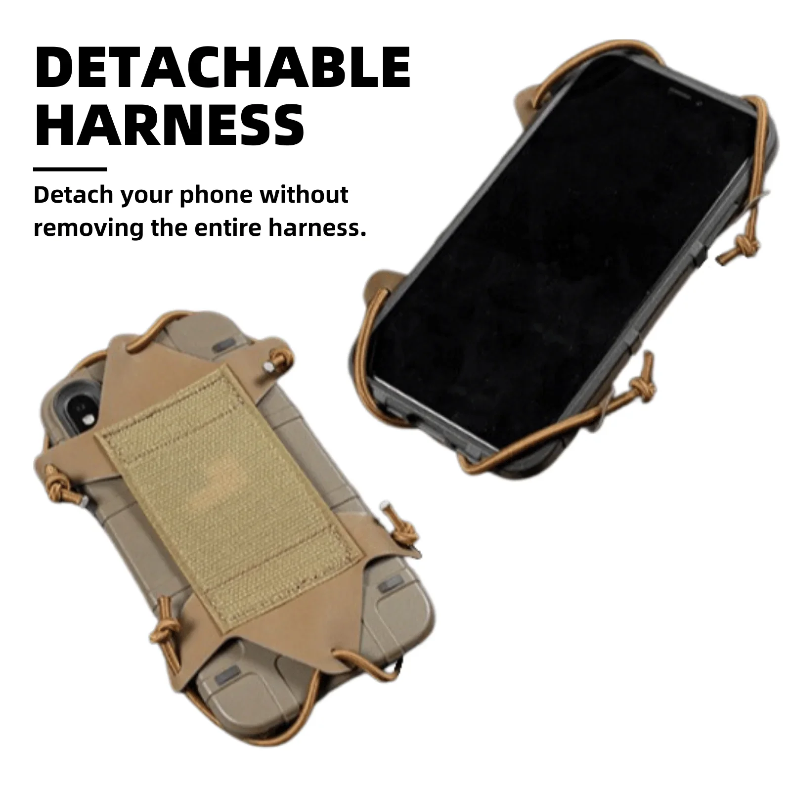 Portateléfono MOLLE táctico Airsoft – Funda modular para chaleco - imagen 2
