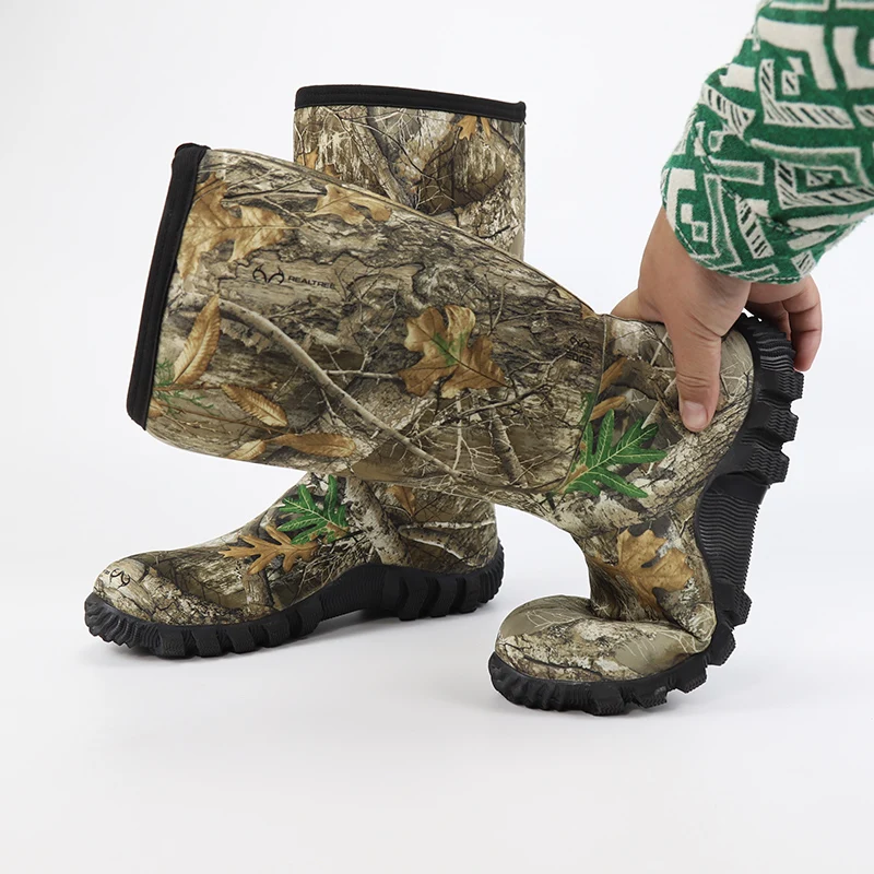 Botas tácticas impermeables camuflaje forro polar antideslizantes - imagen 4