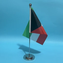 Bandera nacional Kuwait en poliéster para decoración de escritorio